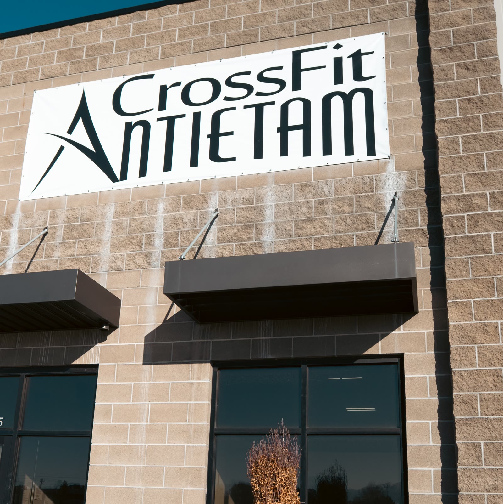 CrossFit Antietam sign on the building at 700 W 1700 S in Logan